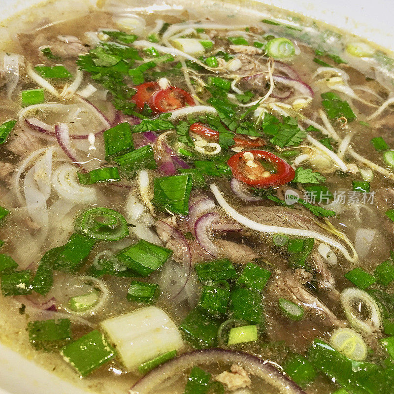 越南人Pho bo soup